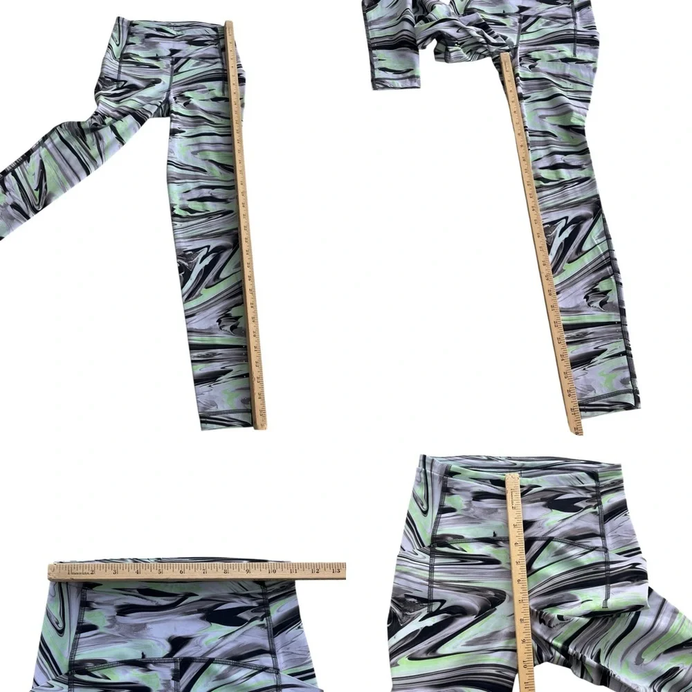 Lululemon Womens 4 Paint Glide Warp Multi Swift Speed High Rise Tight 28